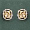 American Diamond Tops with Rhodium Plating 2 Tone Plating
