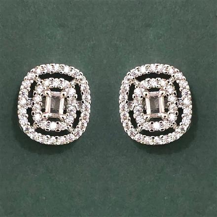 American Diamond Tops with Rhodium Plating 2 Tone Plating