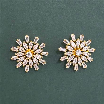 American Diamond Tops with Rhodium Plating 2 Tone Plating