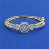 American Diamond Openable kada with Rhodium Plating 2 Tone Plating