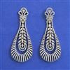 American Diamond Classic Earring with Rhodium Plating 2 Tone Plating Mehndi Plating