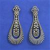 American Diamond Classic Earring with Rhodium Plating 2 Tone Plating Mehndi Plating