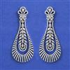 American Diamond Classic Earring with Rhodium Plating 2 Tone Plating Mehndi Plating
