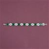 American Diamond Classic Bracelet With Rhodium Plating
