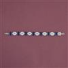 American Diamond Classic Bracelet With Rhodium Plating