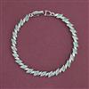 American Diamond Classic Bracelet With Rhodium Plating