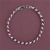 American Diamond Classic Bracelet With Rhodium Plating