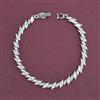 American Diamond Classic Bracelet With Rhodium Plating