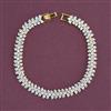 American Diamond Classic Bracelet With Mehndi Plating 2 Tone Plating Rhodium Plating