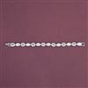 American Diamond Classic Bracelet With Rhodium Plating
