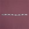 American Diamond Classic Bracelet With Rhodium Plating