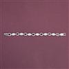 American Diamond Classic Bracelet With Rhodium Plating