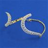 American Diamond Classic Kada With Carat Plating Mehndi Plating
