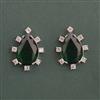 American Diamond Classic Earring with Rhodium Plating