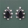 American Diamond Classic Earring with Rhodium Plating