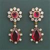 American Diamond Classic Earring with Mehndi Plating