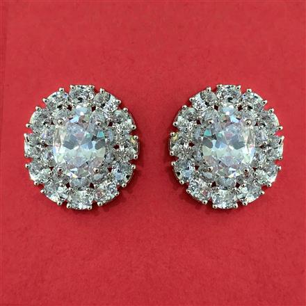 American Diamond Tops with Rhodium Plating