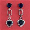 American Diamond Classic Earring with Rhodium Plating
