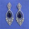 American Diamond Classic Earring with Rhodium Plating