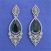 American Diamond Classic Earring with Rhodium Plating