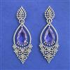 American Diamond Classic Earring with Rhodium Plating