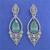 American Diamond Classic Earring with Rhodium Plating