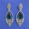 American Diamond Classic Earring with Rhodium Plating