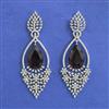 American Diamond Classic Earring with Rhodium Plating