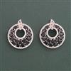 American Diamond Classic Earring with Rhodium Plating