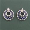 American Diamond Classic Earring with Rhodium Plating