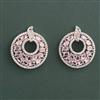American Diamond Classic Earring with Rhodium Plating