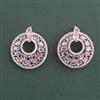 American Diamond Classic Earring with Rhodium Plating