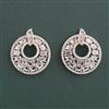 American Diamond Classic Earring with Rhodium Plating