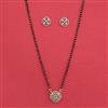 American Diamond Classic Mangalsutra with Rhodium Plating 2 Tone Plating