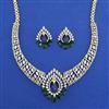 American Diamond Classic Necklace with 2 Tone Plating