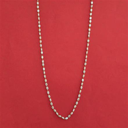 American Diamond Moti Mala with Gold Plating