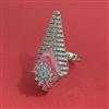 American Diamond Adjustable Ring with Rhodium Plating