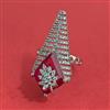 American Diamond Adjustable Ring with Rhodium Plating