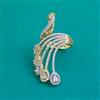 American Diamond Adjustable Ring with 2 Tone Plating