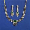 American Diamond Classic Necklace with 2 Tone Plating