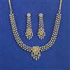 American Diamond Classic Necklace with 2 Tone Plating