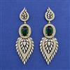 American Diamond Classic Earring with Mehndi Plating