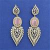 American Diamond Classic Earring with Mehndi Plating