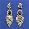 American Diamond Classic Earring with Mehndi Plating