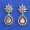 American Diamond Classic Earring with 2 Tone Plating