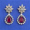 American Diamond Classic Earring with 2 Tone Plating