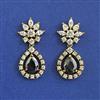 American Diamond Classic Earring with Mehndi Plating