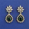 American Diamond Classic Earring with Mehndi Plating