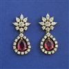 American Diamond Classic Earring with Mehndi Plating