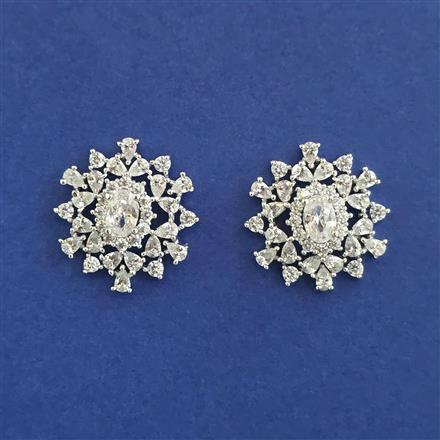 American Diamond Tops with Rhodium Plating